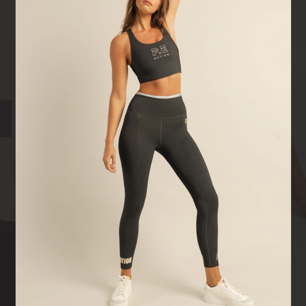 PE Nation Set Reaction Sports Bra and Double Under Leggings
